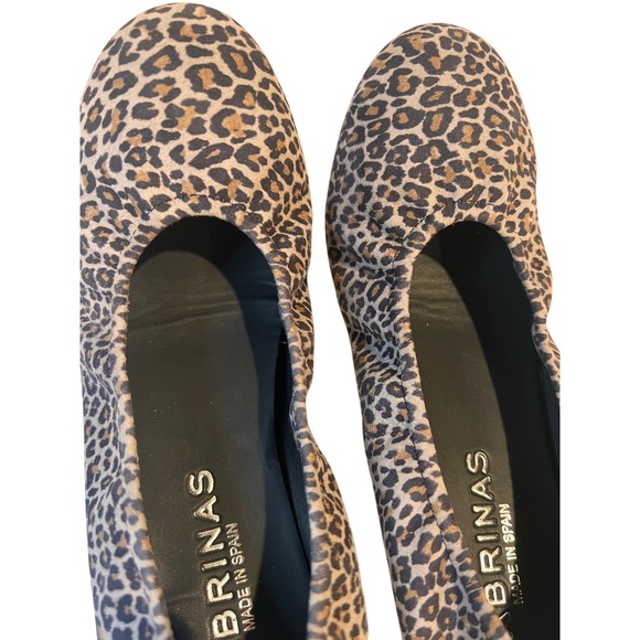 Sabrinas Made In‎ Spain Leopard Print Fabric Ballet Flats - Picture 2 of 7
